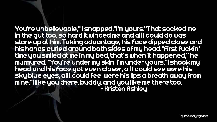 When You're Away From Me Quotes By Kristen Ashley