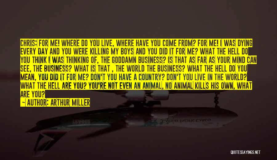 Where Did You Come From Quotes By Arthur Miller