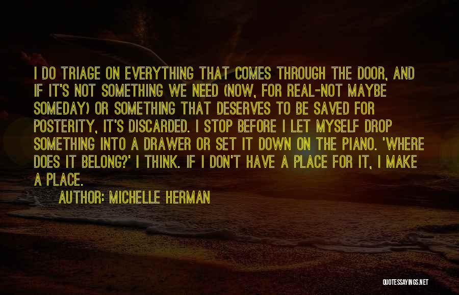 Where Do We Belong Quotes By Michelle Herman