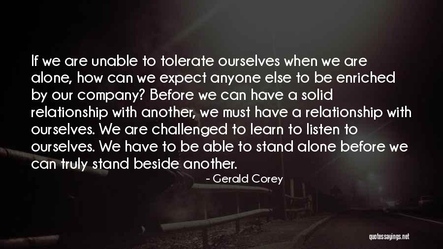 Where Do We Stand Relationship Quotes By Gerald Corey Where Do We Stand Relationship Quotes By Gerald Corey