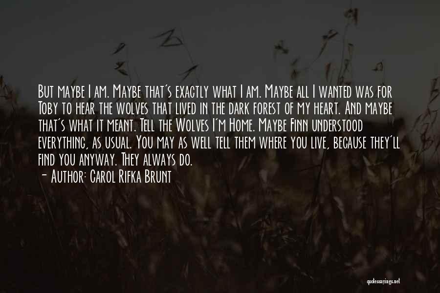 Where I Lived What I Lived For Quotes By Carol Rifka Brunt
