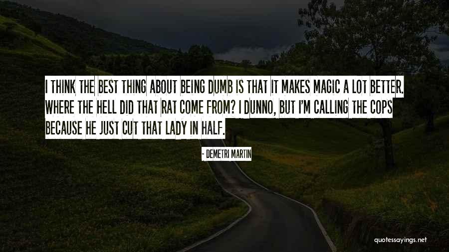 Where I M Calling From Quotes By Demetri Martin Where I M Calling From Quotes By Demetri Martin