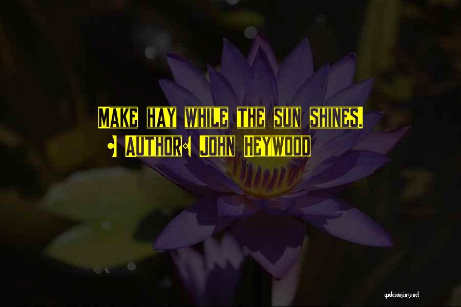 Where The Sun Shines Quotes By John Heywood