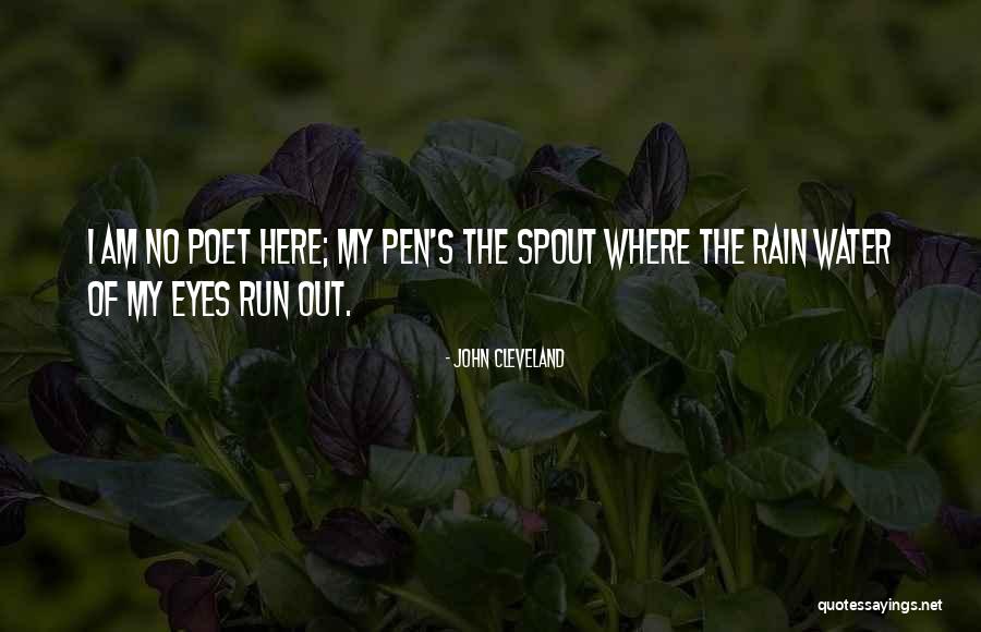 Where Water Quotes By John Cleveland