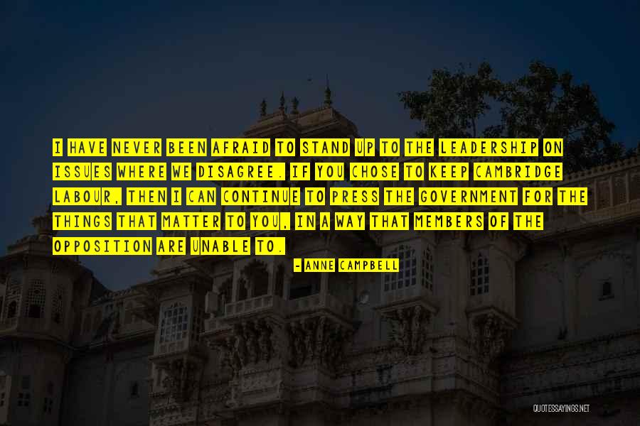 Where We Stand Quotes By Anne Campbell Where We Stand Quotes By Anne Campbell