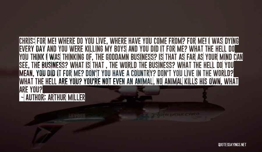 Where You Come From Quotes By Arthur Miller