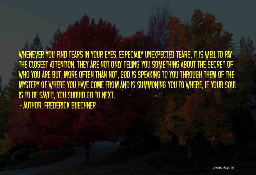 Where You Come From Quotes By Frederick Buechner