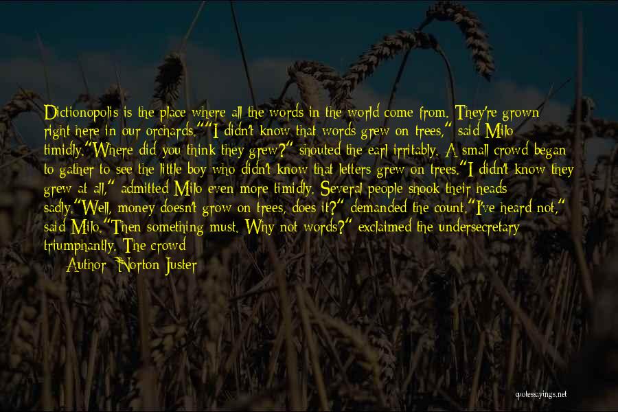 Where You Come From Quotes By Norton Juster