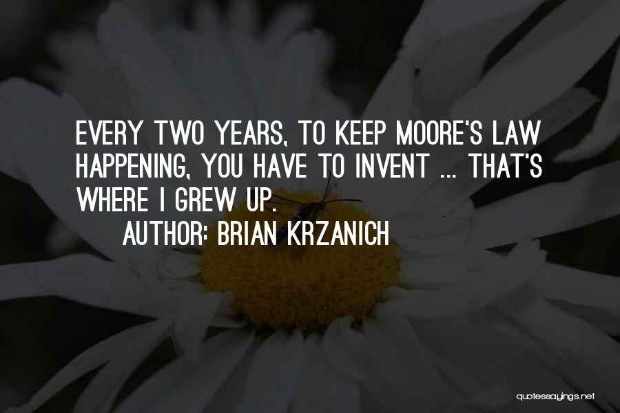 Where You Grew Up Quotes By Brian Krzanich