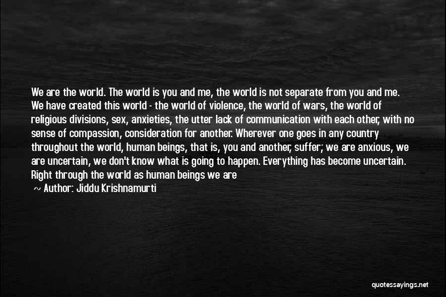 Wherever You Are In The World Quotes By Jiddu Krishnamurti