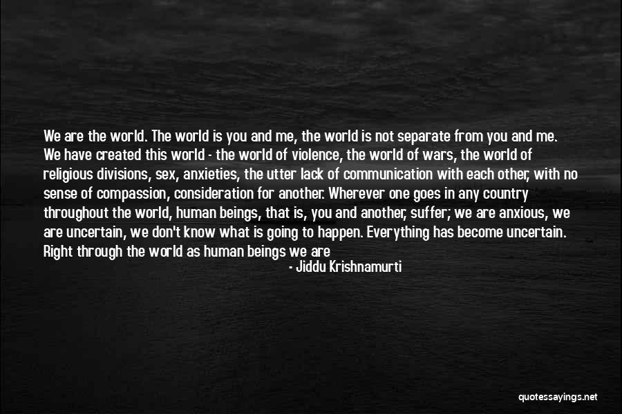 Wherever You Are In The World Quotes By Jiddu Krishnamurti