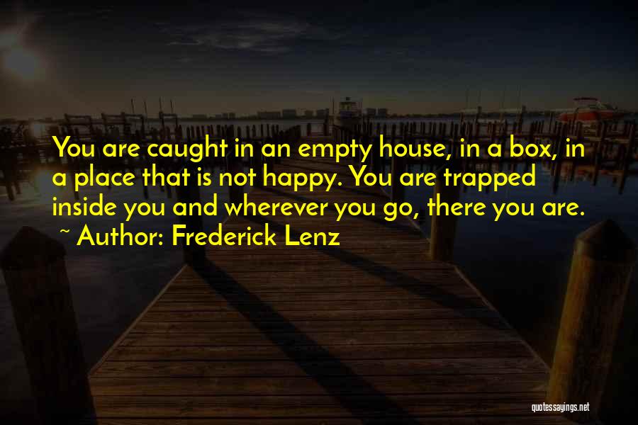Wherever You Go There You Are Quotes By Frederick Lenz