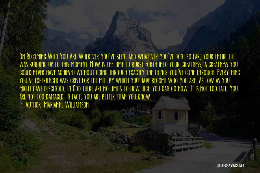 Wherever You Go There You Are Quotes By Marianne Williamson