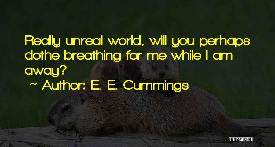While I Am Away Quotes By E. E. Cummings