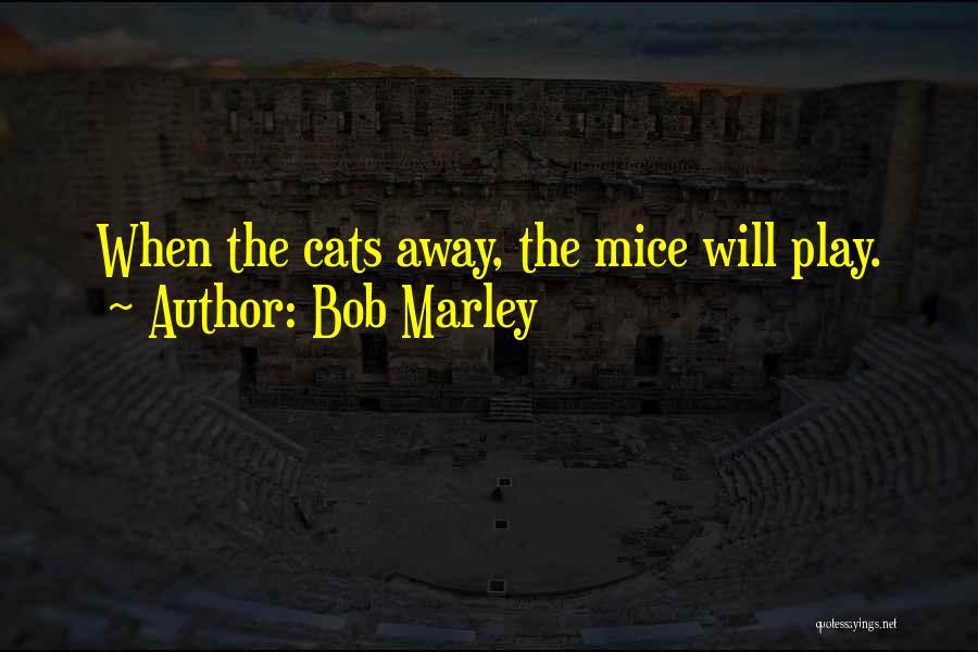 While The Cat's Away Quotes By Bob Marley