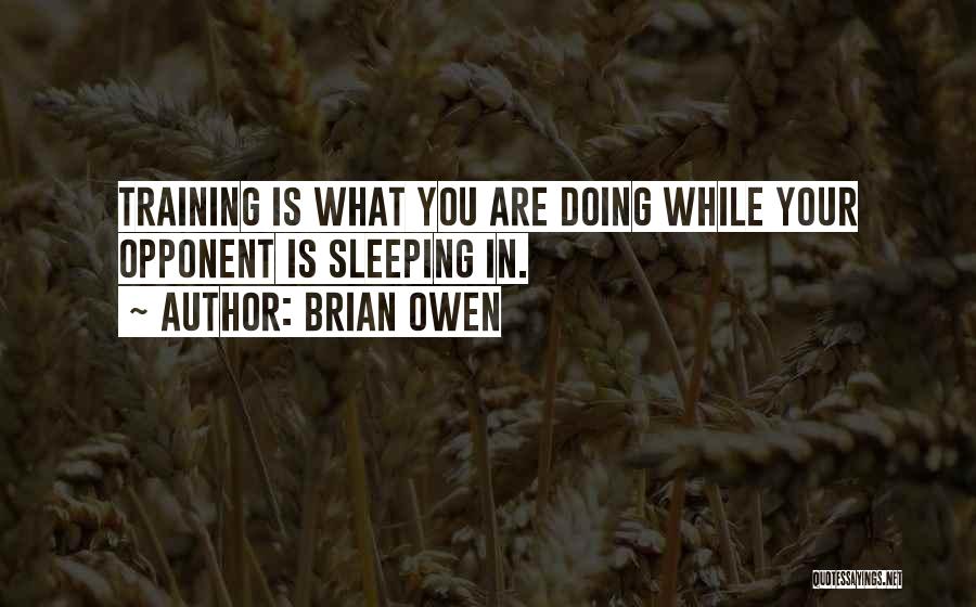 While You Are Sleeping Quotes By Brian Owen