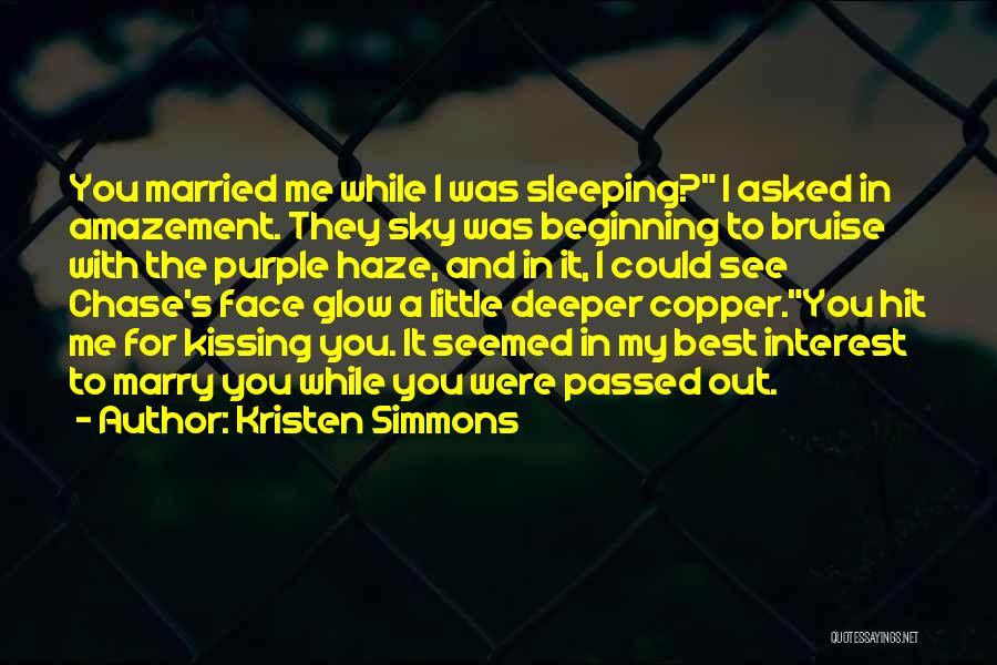 While You Sleeping Quotes By Kristen Simmons
