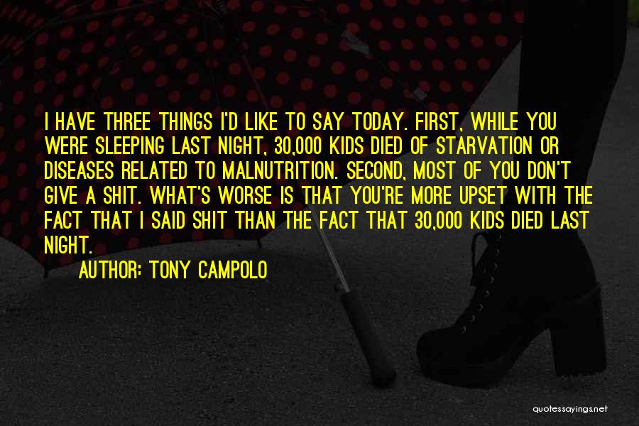 While You're Sleeping Quotes By Tony Campolo