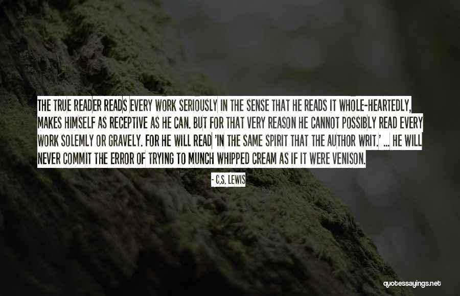 Whipped Cream Quotes By C.S. Lewis Whipped Cream Quotes By C.S. Lewis