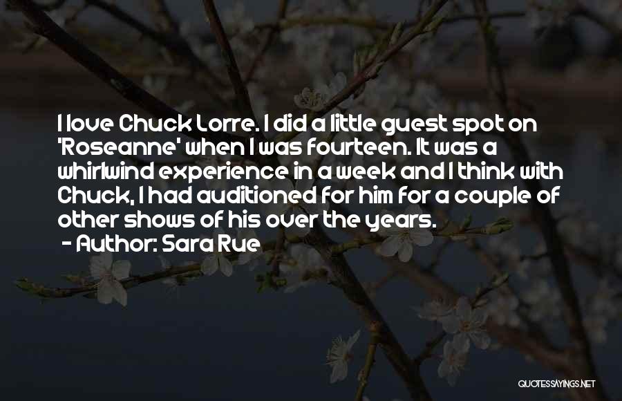 Whirlwind Love Quotes By Sara Rue