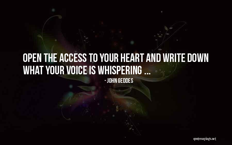 Whispering Heart Quotes By John Geddes Whispering Heart Quotes By John Geddes