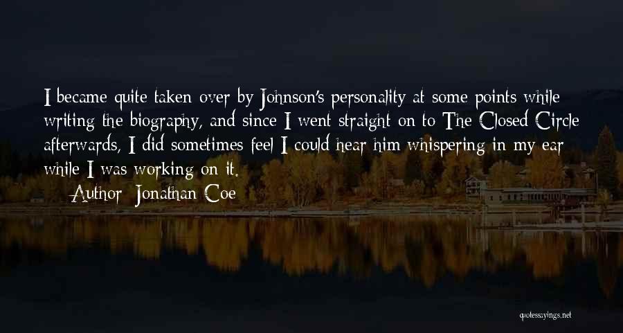 Whispering In My Ear Quotes By Jonathan Coe