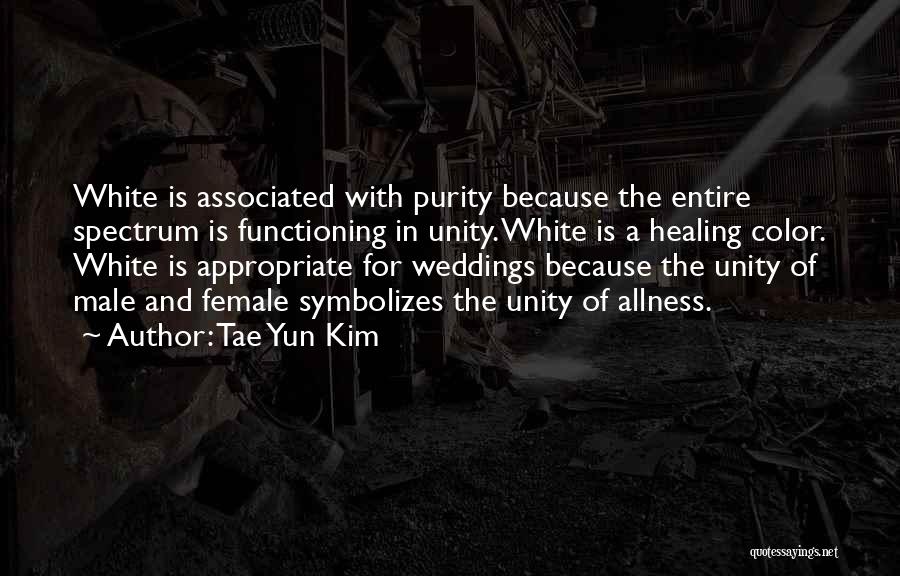 White And Purity Quotes By Tae Yun Kim