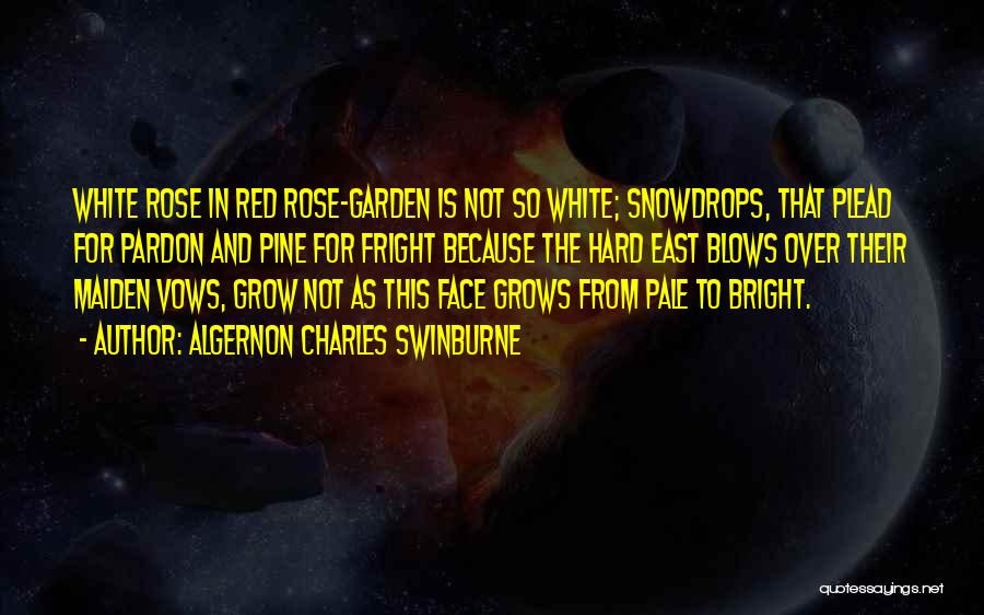 White And Red Quotes By Algernon Charles Swinburne