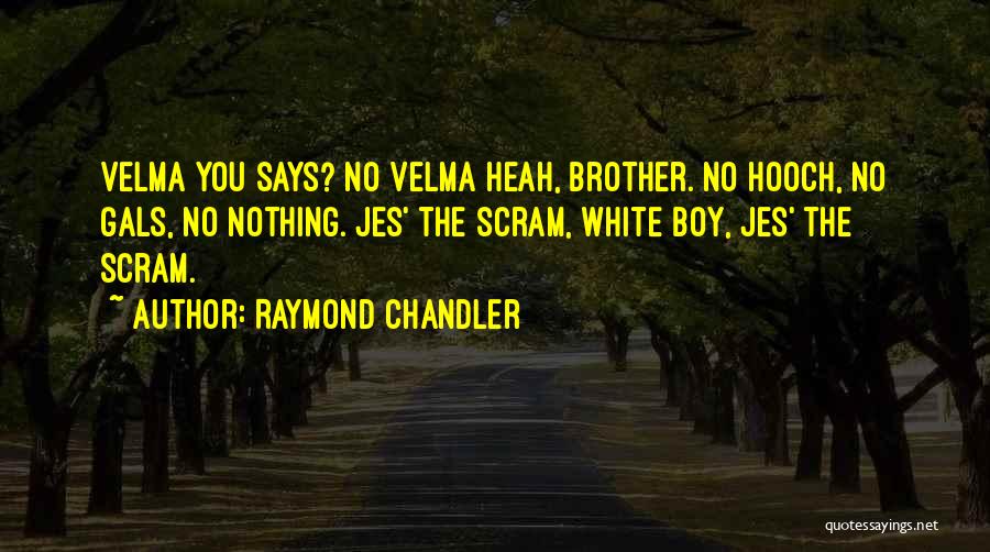 White Boy Quotes By Raymond Chandler