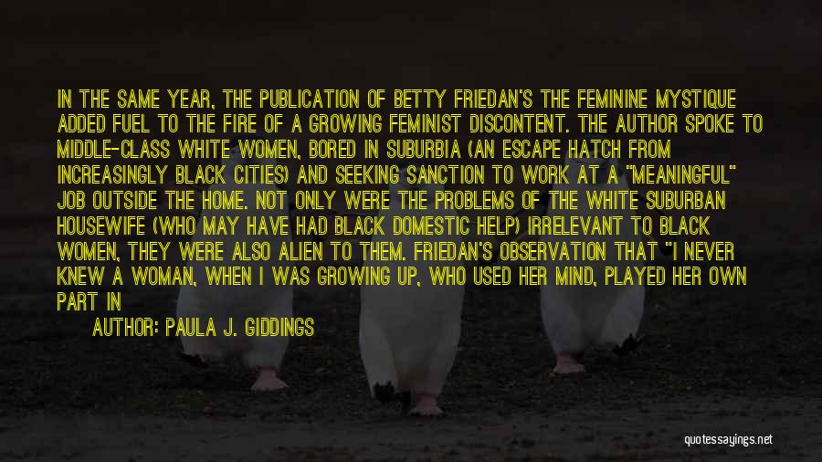 White Feminism Quotes By Paula J. Giddings