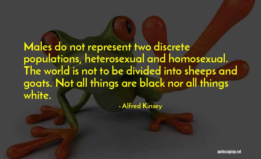 White Males Quotes By Alfred Kinsey