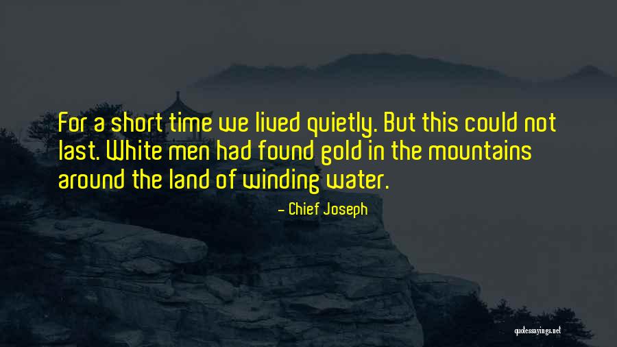 White Mountains Quotes By Chief Joseph White Mountains Quotes By Chief Joseph