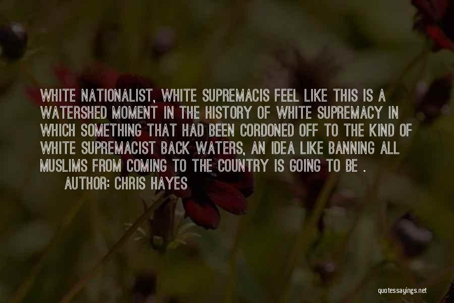 White Nationalist Quotes By Chris Hayes