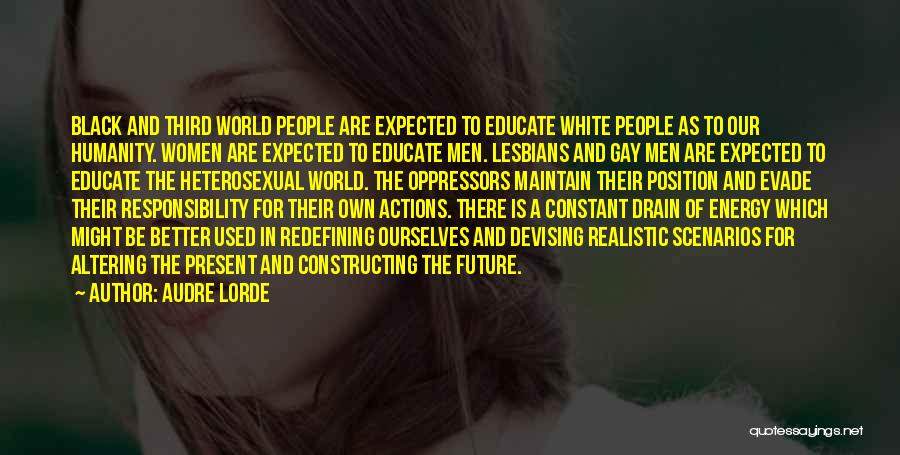 White Race Quotes By Audre Lorde