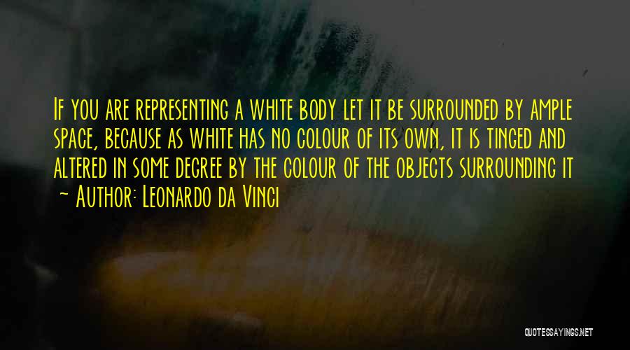 White Space Quotes By Leonardo Da Vinci