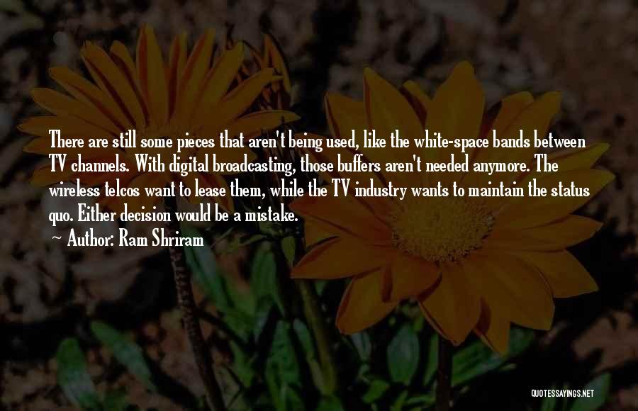 White Space Quotes By Ram Shriram