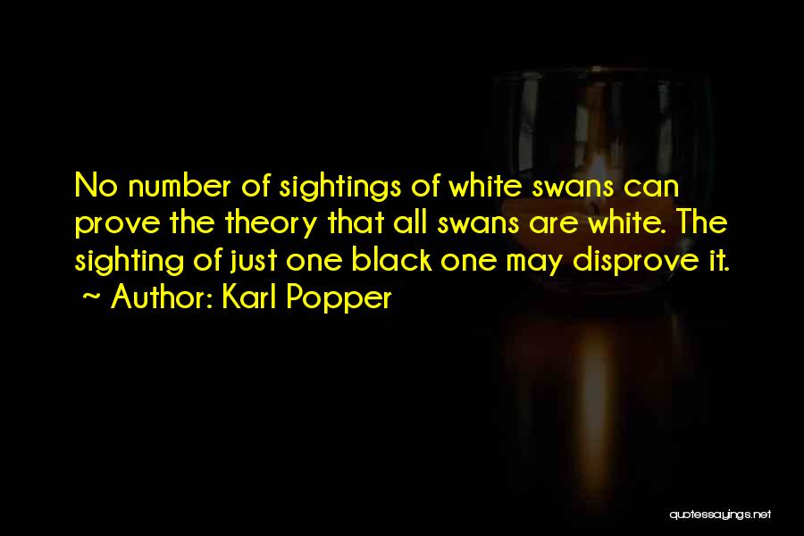 White Swans Quotes By Karl Popper
