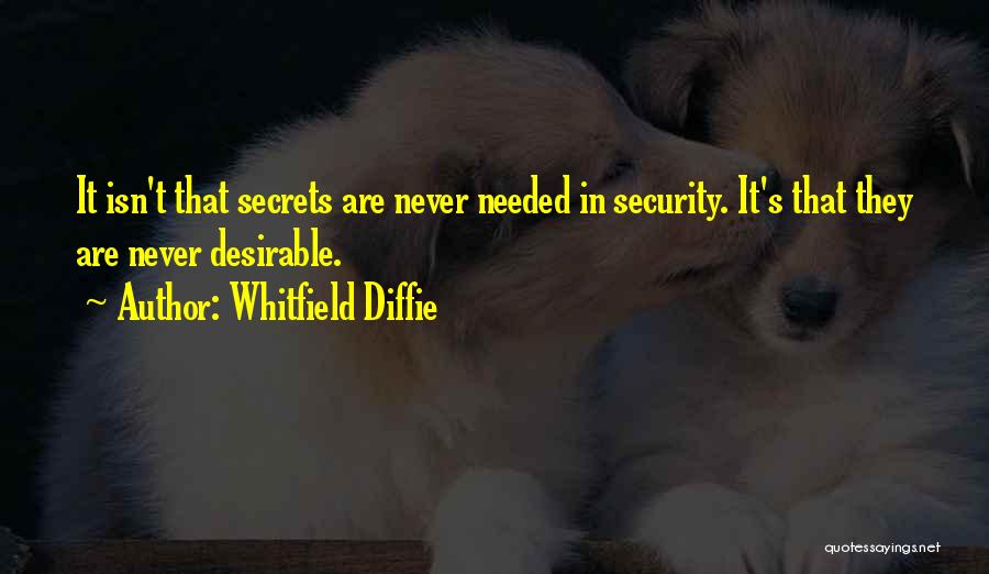 Whitfield Quotes By Whitfield Diffie