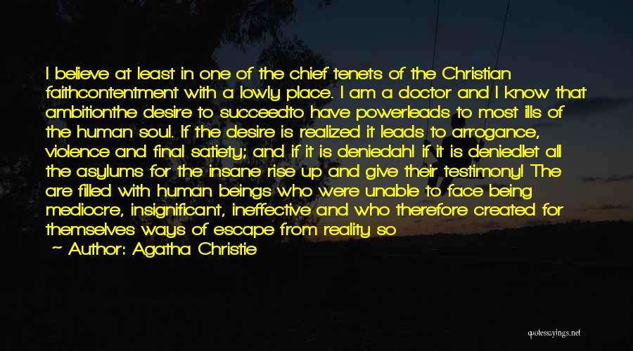 Who Am I Christian Quotes By Agatha Christie