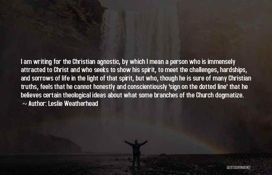Who Am I Christian Quotes By Leslie Weatherhead