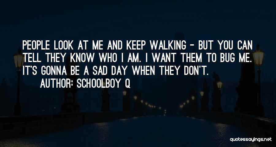 Who Am I Sad Quotes By Schoolboy Q