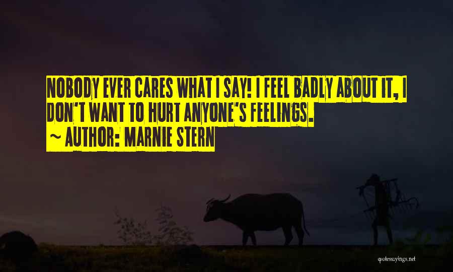 Who Cares When I Am Hurt Quotes By Marnie Stern