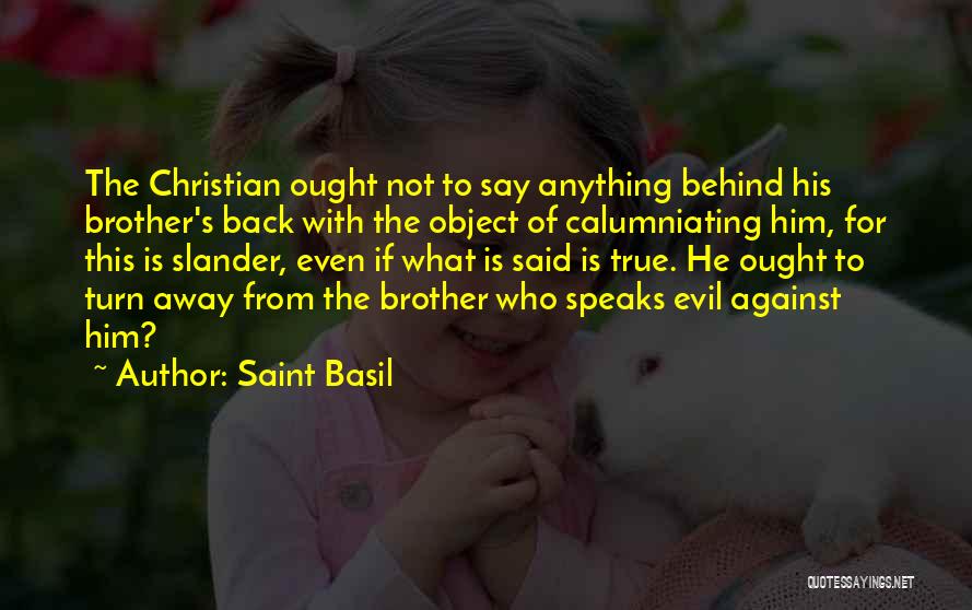 Who Is Brother Quotes By Saint Basil