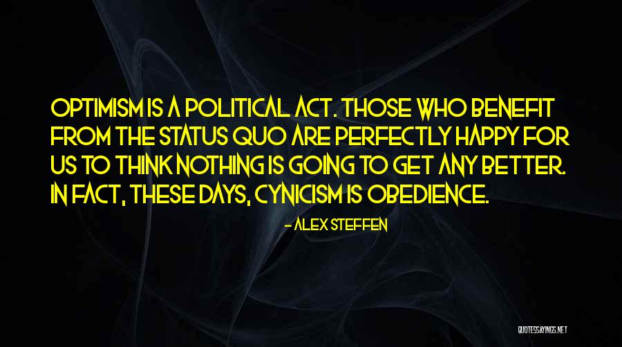 Who Is Happy Quotes By Alex Steffen Who Is Happy Quotes By Alex Steffen
