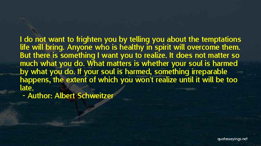 Who Matters In Your Life Quotes By Albert Schweitzer