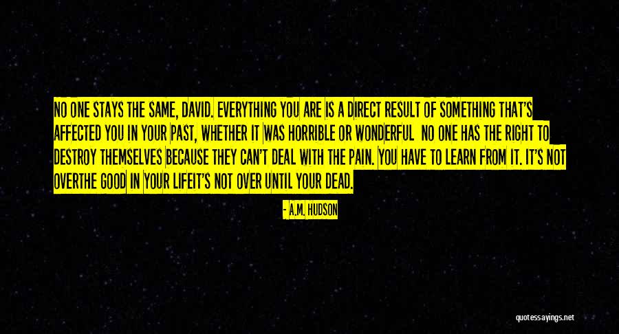 Who Stays In Your Life Quotes By A.M. Hudson