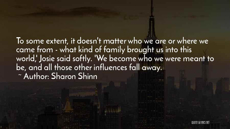 Who We Are Meant To Be Quotes By Sharon Shinn