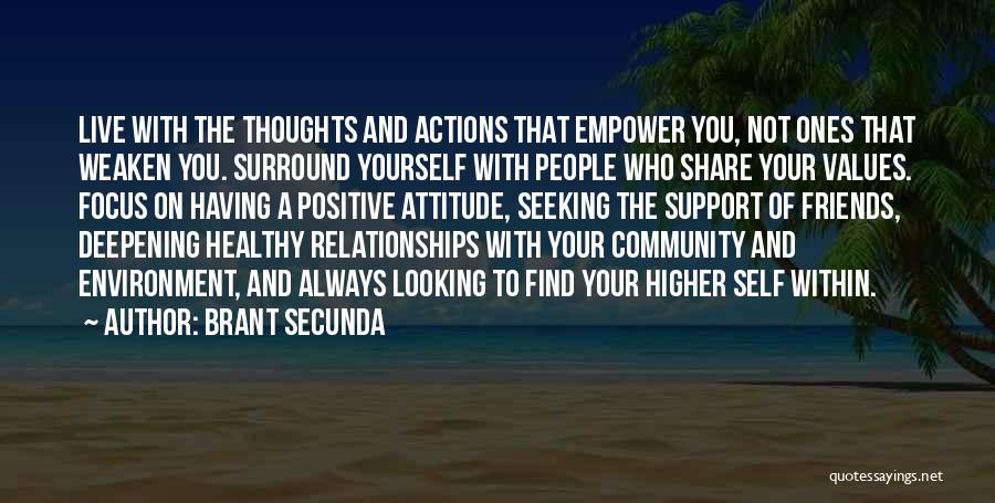 Who You Surround Yourself With Quotes By Brant Secunda