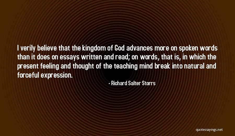 Whole Mind Teaching Quotes By Richard Salter Storrs Whole Mind Teaching Quotes By Richard Salter Storrs
