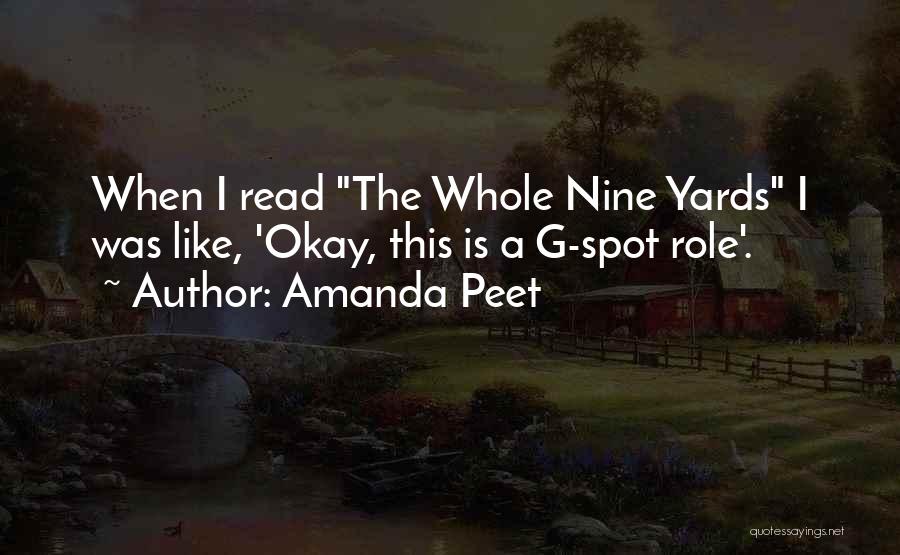 Whole Nine Yards Quotes By Amanda Peet